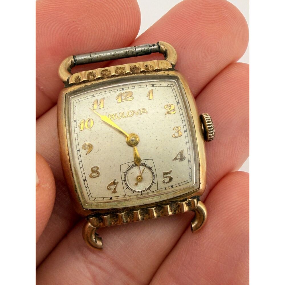 Vintage 1949 Bulova "A9" Art Deco Square Watch Case